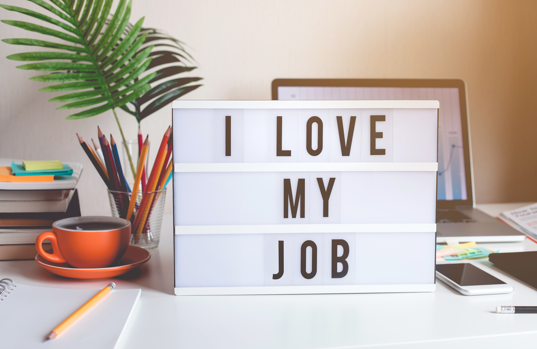I love my job sign