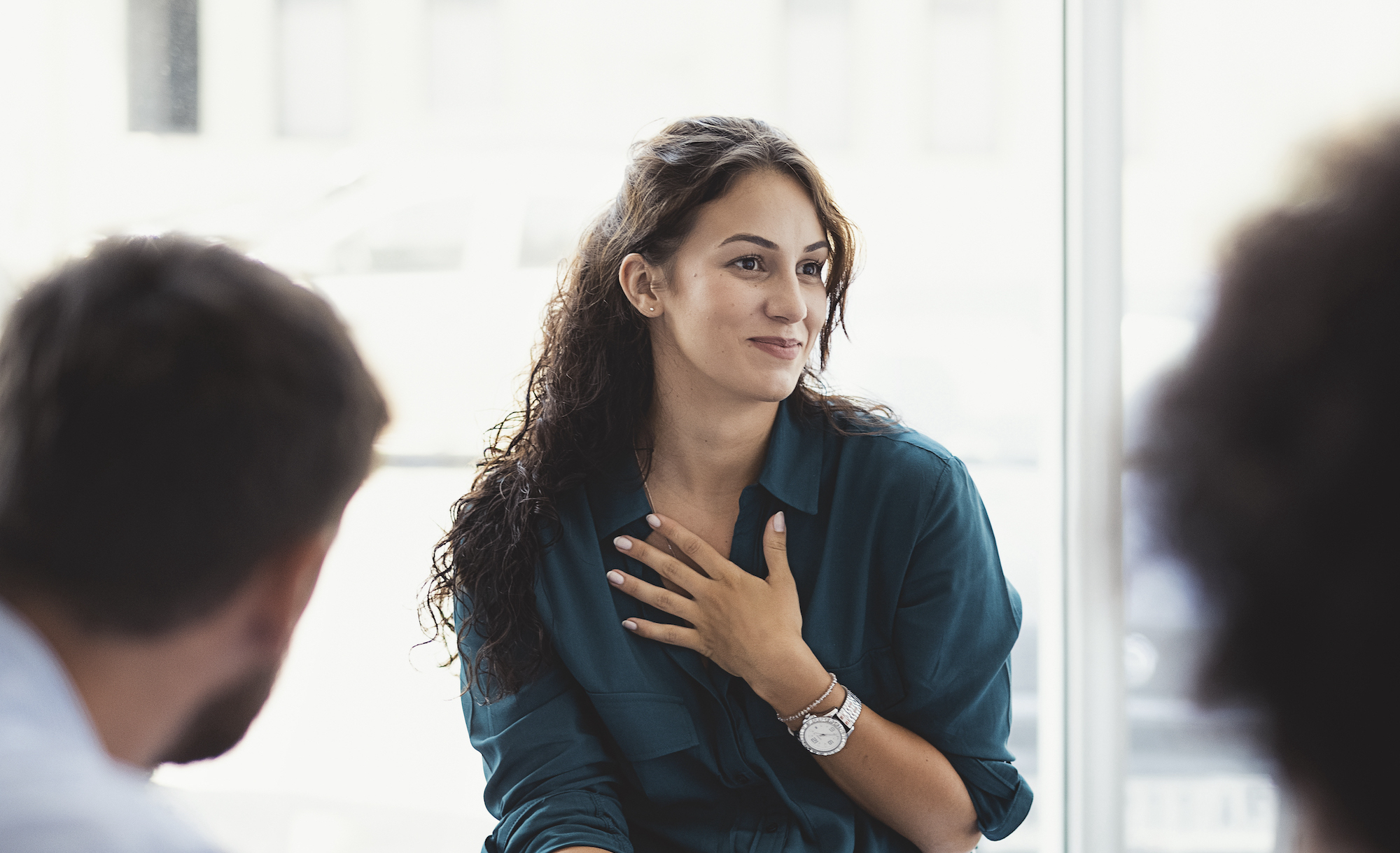 woman in meeting