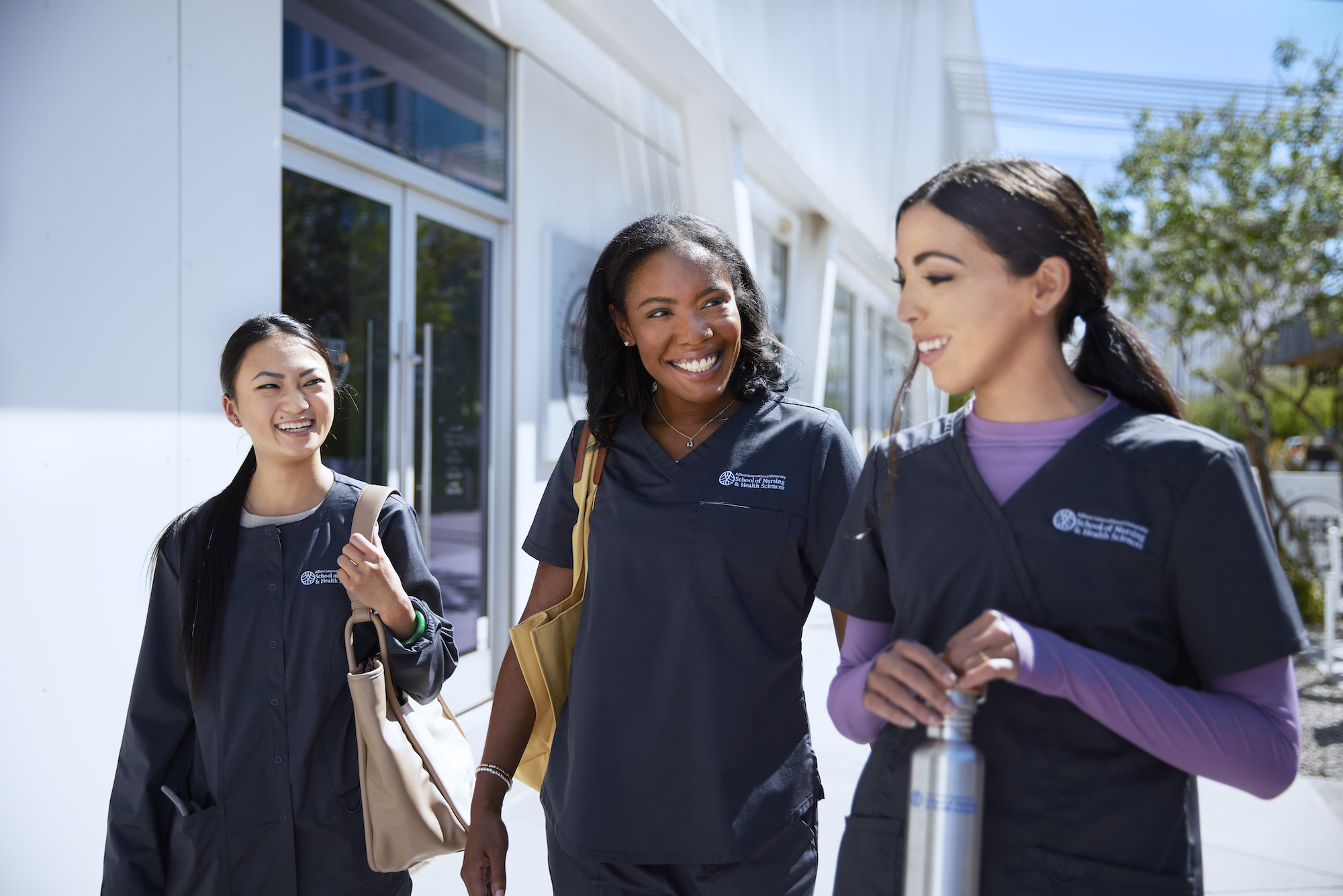 Alliant Nursing Students Talking and Walking