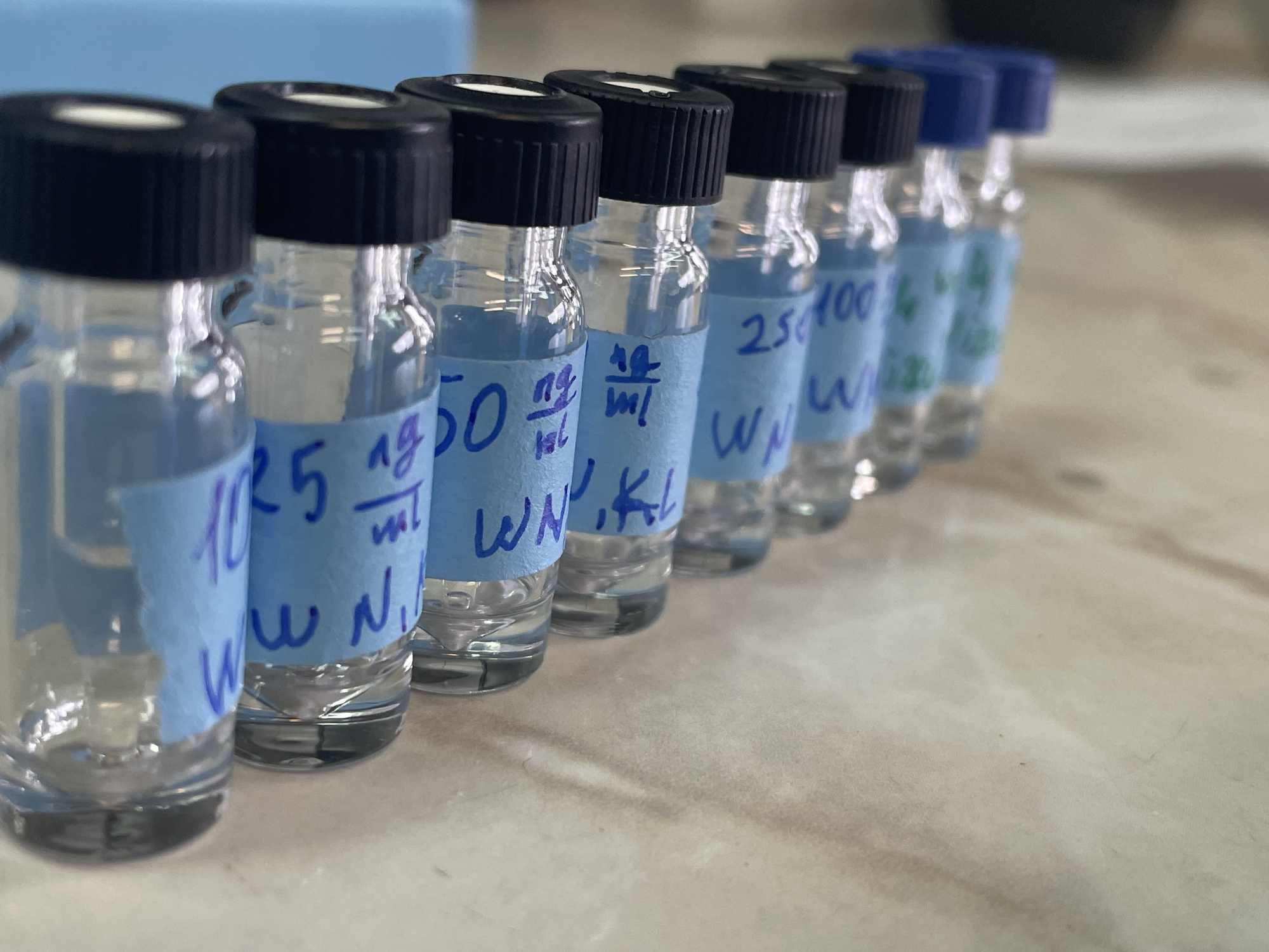 bottles with liquid