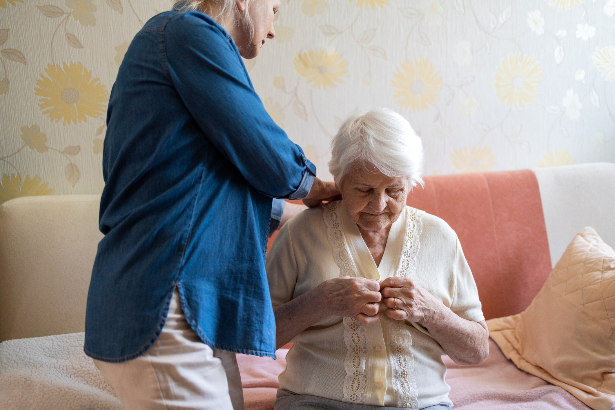 therapist talking to a woman